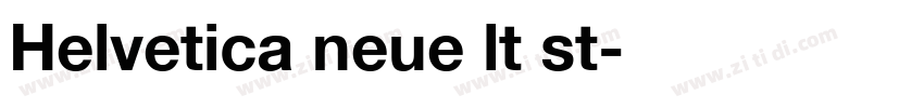 Helvetica neue lt st字体转换